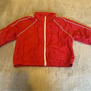 Red Jacket with White Piping
